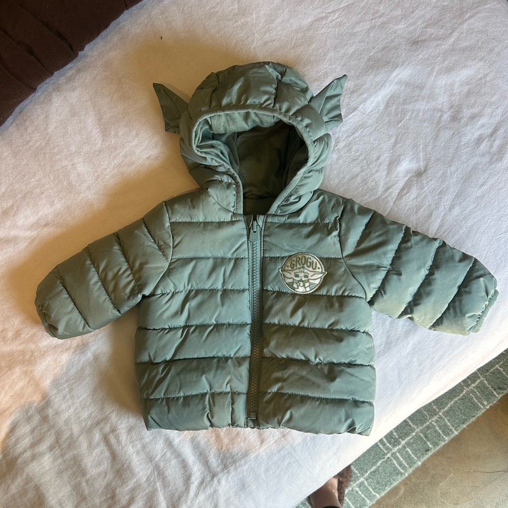 Baby Gap Star Wars Grogu Puffer Jacket 3-6 months